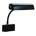 House of Troy Black Felt Lined Clip-On Gooseneck Piano Lamp