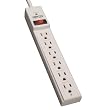 Tripp Lite TLP604 6-Outlet Surge Protector (720 Joules, 4ft Cord)