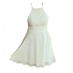 Sleeveless Chiffon Backless Summer Mini Dress 