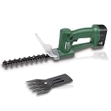 Akku Heckenschere Gartenschere Rasentrimmer Trimmer Garten Schere POW 6108