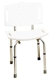 ITA-MED Adjustable Shower Bench with Back