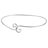 Sterling Silver Swirl Locking Bracelet