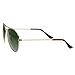 zeroUV - Original Classic Metal Standard Aviator Sunglasses - Nickel Plated Frame