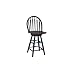 International Concepts S57-612 24-Inch Windsor Arrow Back Swivel Bar Stool, Black/Cherry