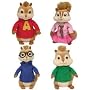 Ty Beanie Babies SET OF 4 ALVIN & THE CHIPMUNKS [Misc.]