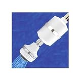 Crystal Quest Shower Filter White with Massage Head