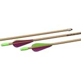 Bear Archery Youth Safetyglass Target Arrows (3 per card), 24-inch