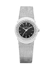 Skagen Steel Collection Black Dial Womens Watch #622SSSB