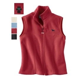 Ladies Fleece Unlined Vest Rottweiler