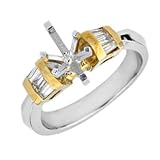 Genuine Arka Designs 14k Gold Diamond Engagement Ring. Model No. 1545. Made in USA. Satisfaction Guaranteed.