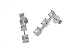 Silver CZ Drop Earrings