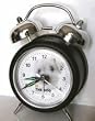 The dog Clock - Maltese Twin Bell Alarm Clock 6"
