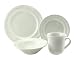Simply White Stoneware Dinnerware, 16 Piece Set