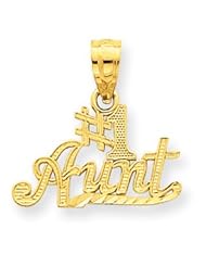 14k Gold #1 Aunt Pendant