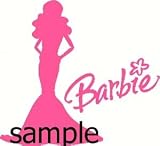 Barbie Girl Silhouette Vintage Car Laptop Vinyl Decal Sticker