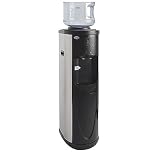 Whynter Free-Standing Hot and Cold Water Dispenser with Storage - Stainless Steel/ Black