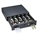 Alarm Alert Steel Cash Drawer w/Deadbolt/Push-Button Release Lock, Bla