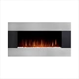 31Tk9VarpNL. SL160  Uppingham Wall Mounted Electric Fireplace Trim: Black with attachable Stainless Steel Panels