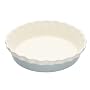 Kitchen Craft Classic Collection Oven to Tableware Round Large Ceramic Fluted Pie Dish, 26 x 6 cm