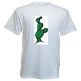 T-Shirt mit Sukkulenten, stachelig, Pflanze, leafless, 