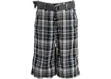 Unionbay Belted Black Plaid Shorts