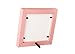 Rustic and Refined Design 4x4 Solid Wood Made in USA Picture Frame with 1 Inch Border (Gallery Collection) - Petal Pink