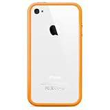 Fosmon Apple iPhone 4 / iPhone 4G TPU Protective Bumper Case, Orange