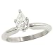 0.52cttw Pear Shape Diamond Solitaire Ring Egl G-H/vs2