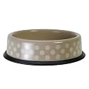 Large Polka Dot Enamel Dog Bowl