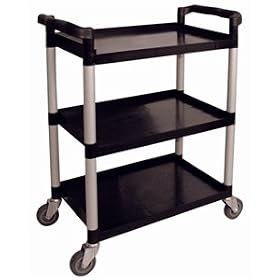 Polypropylene Mobile Trolley Compact. Colour: Black