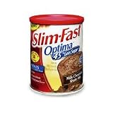 Slim Fast Optima Shake Mix, Milk Chocolate Powder - 12.83 oz/can, 3cans