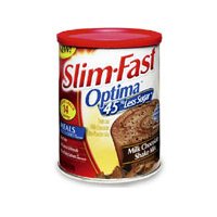 Childrens Toyshop  Gourmet Food : Slim Fast Optima Shake Mix, Milk Chocolate Powder - 12.83 oz/can, 3cans