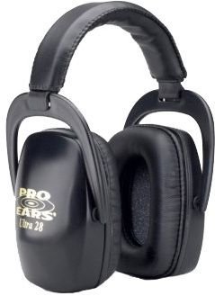 Pro-Ears Ultra Passive 28 Shooting Hearing Protection Headsets - PE-28-U-B Black