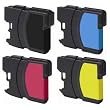 5 Pack (2 Black + 1 each color) for Brother LC61 DCP 165C MFC 290C 490CW 585CW 790CW 5490CW 5890CW 6490CW