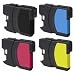 5 Pack (2 Black + 1 each color) for Brother LC61 DCP 165C MFC 290C 490CW 585CW 790CW 5490CW 5890CW 6490CW