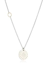 Jane Hollinger "Lace Dot" Sterling Silver Pendant Necklace