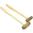 2 Brass Hammers Jewelers Planishing Chasing Tools