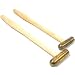 2 Brass Hammers Jewelers Planishing Chasing Tools