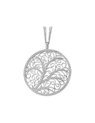 14K White Gold 3/4Cttw Diamond Necklace