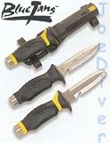 Dive Knife by Underwater Kinetics UK, Blue Tang Knife Blunt Tip, Black