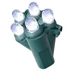 LED Cool White Christmas Lights, 50 Bulbs