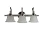 Yosemite Home Decor JH011-3SN 25-Inch 3-Light Bathroom Vanity, Satin Nickel