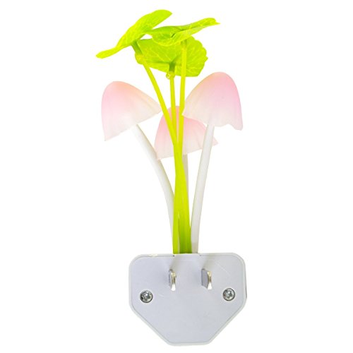 Bingone colorful led wall night light sensor small mushroom plant…