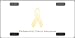 Endometrial Cancer Awareness Ribbon Vanity License Plate