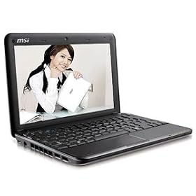 MSI Wind, U100-286MY, U100-432US, 6Cell, 1GB, 160GB, Black, Intel Wireless B/G/N, 6 Cell, Bluetooth, Webcam, Mic