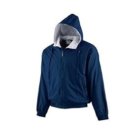 Hooded Taffeta Jacket Fleece Lined by Augusta