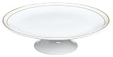 Vera Wang by Wedgwood Champagne Duchesse 10.5-Inch Footed Cake Stand
