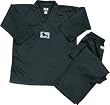 Taekwondo V-Neck Black Complete Uniforms
