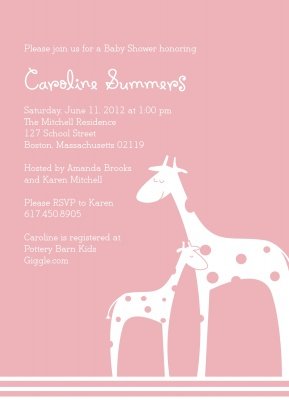 Baby Shower Invitations - Mamas & Babies Pink - Set of 15