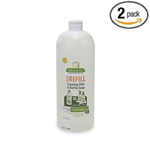 Babyganics-Dish-Dazzler-Foaming-Dish-Soap-Refill-33-8-fl-oz-Pack-of-2-